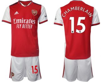 Arsenal Heimtrikot 2022 Chamberlain 15# Herren rot Kurzarm + Kurze Hosen