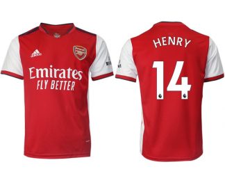 FC Arsenal 2022 Herren Heim Trikot rot/weiß mit Aufdruck Henry 14