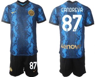 Antonio Candreva #87 Inter Mailand Fussball Trikot Home 2022 Blau