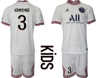 Kimpembe 3 Paris Saint-Germain 4th Shirt 2022/23 Fourth Trikot PSG weiß