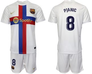 PJANIC 8 FC Barcelona 2022/23 Ausweichtrikot weiß Fußballtrikot Herren Sale