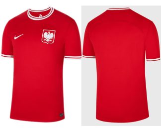 Neuen Polen WM 2022 Auswärtstrikot rot für Herren Kurzarm Online Bestellen