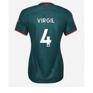 Fußballtrikot für Frauen Liverpool 3rd trikot 2022-23 Kurzarm Virgil van Dijk 4