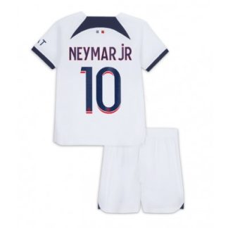 Kinder Paris Saint-Germain PSG 23-24 Auswärtstrikot Trikotsatz mit Aufdruck Neymar Jr 10
