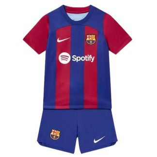 Kinderheim Trikot FC Barcelona 2023-24 Trikotsatz Fußballtrikots Sale