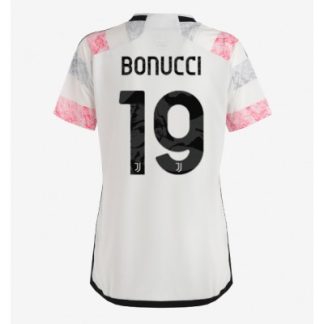 Frauen Fußballtrikot Juventus Auswärtstrikot 2023-24 Kurzarm Leonardo Bonucci 19