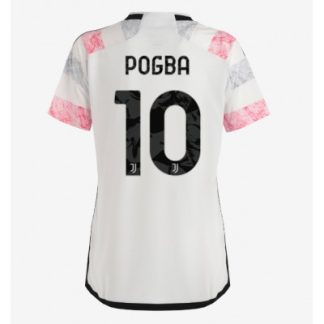 Frauen Fußballtrikot Juventus Auswärtstrikot 2023-24 Kurzarm Paul Pogba 10