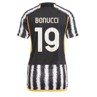 Günstig Frauen Juventus 2023-24 Heimtrikot Kurzarm Leonardo Bonucci 19