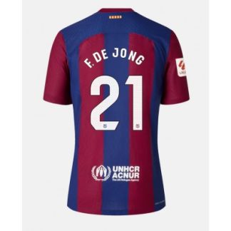 Neuen Frauen Barcelona Heimtrikot 2023-24 Kurzarm Frenkie de Jong 21