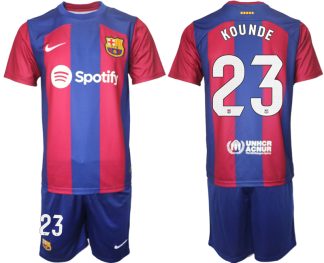 Shop Fußballtrikots Herren FC Barcelona 2023-2024 mit Aufdruck KOUNDE 23