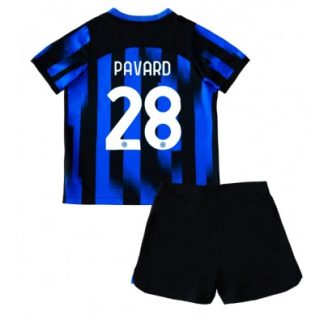 Günstige Kinder Inter Milan Heimtrikot 2023-24 Fußballtrikots Set Benjamin Pavard 28