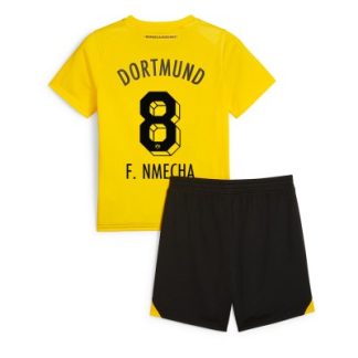 Kinder Heimtrikot Borussia Dortmund 2023-24 Kurzarm + Kurze Hosen Felix Nmecha 8