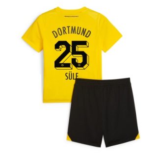 Kinder Heimtrikot Borussia Dortmund 2023-24 Kurzarm + Kurze Hosen Niklas Sule 25