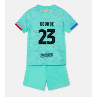 Kinder Trikot FC Barcelona 23-24 Drittes Trikot Trikotsatz Jules Kounde 23