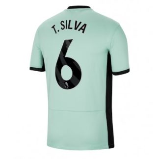 Günstige Fußballtrikot Chelsea 3rd trikot 2023-24 Kurzarm Thiago Silva 6