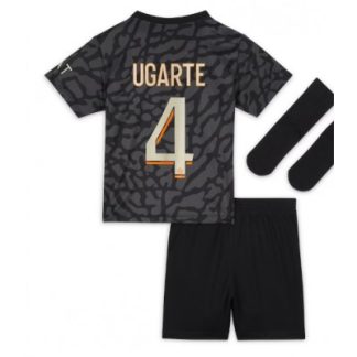 Günstige Kinder Fußball Trikotsatz Paris Saint-Germain PSG 3rd trikot 2023-24 Manuel Ugarte 4