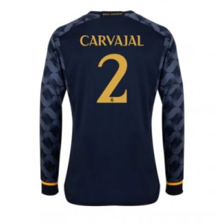Herren Real Madrid 2023-24 Auswärtstrikot Langarm Fußballtrikots Daniel Carvajal 2