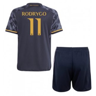 Kinder Fußball Trikot Set Real Madrid 2023-24 Auswärtstrikots Rodrygo Goes 11