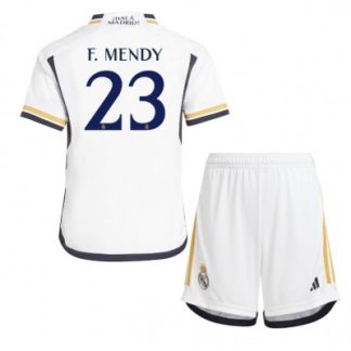 Kinder Heimtrikot Real Madrid 2023-24 Fußballtrikot Trikotsatz Ferland Mendy 23