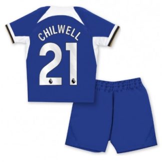 Kinder Trikotsatz Chelsea Heimtrikot 2023-2024 in blau Ben Chilwell 21