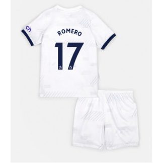 Kindertrikot Fußball trikotsatz Tottenham Hotspur 2023-24 Heimtrikot Cristian Romero 17