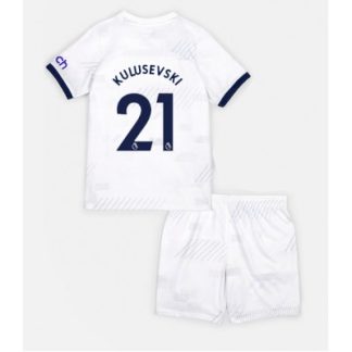 Kindertrikot Fußball trikotsatz Tottenham Hotspur 2023-24 Heimtrikot Dejan Kulusevski 21