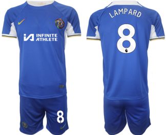 Fußball trikotsatz für Herren Chelsea 2023-24 weiß blau Heimtrikot Frank Lampard 8