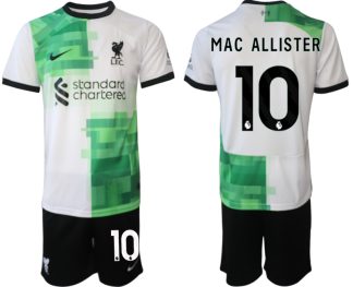 Fußballtrikot Herren Set Liverpool FC Auswärtstrikot 2023-24 Alexis Mac Allister 10