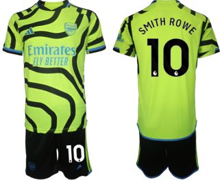 Günstige Fußballtrikots Arsenal 2023-24 Auswärtstrikot grün-gelbe Emile Smith Rowe 10