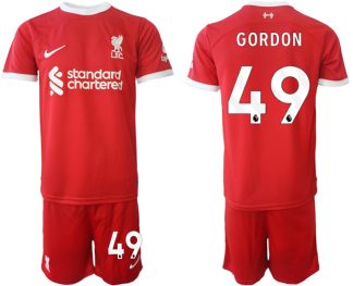 Günstige Fußballtrikots Liverpool FC Heimtrikot 2023-24 Kaide Gordon 49