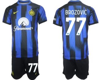 Günstige Fußballtrikots trikotsatz Inter Milan Heimtrikot 2023-24 Marcelo Brozović 77