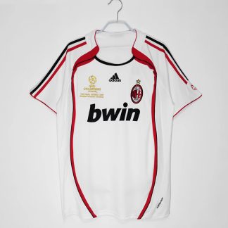 Herren AC Milan 2006/07 Kurzarm rot weiß Retro Fußballtrikots
