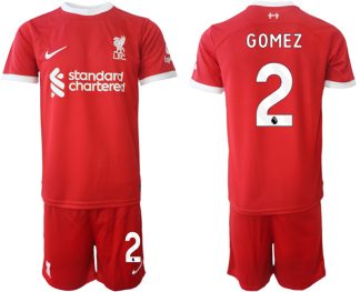 Liverpool FC Heimtrikot 2023-24 rot Günstige Fußballtrikots Trikotsatz Joe Gomez 2