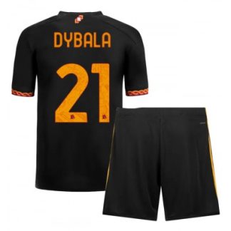 Günstige Fußballtrikots Set AS Roma 3rd trikot Kinder 2023-24 Paulo Dybala 21