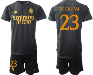 Herren Fußballtrikots Set Real Madrid 2023-24 Drittes Trikot David Beckham 23