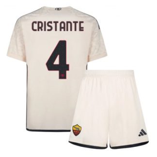 Kinder Fußballtrikots Set AS Roma Auswärtstrikot 2023-2024 Bryan Cristante 4