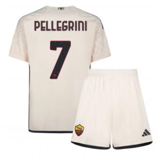 Kinder Fußballtrikots Set AS Roma Auswärtstrikot 2023-2024 Lorenzo Pellegrini 7