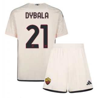 Kinder Fußballtrikots Set AS Roma Auswärtstrikot 2023-2024 Paulo Dybala 21