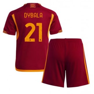 Kinder Fußballtrikots Set AS Roma Heimtrikotsatz 2023-2024 Paulo Dybala 21