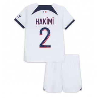 Kinder Paris Saint-Germain PSG 2023-24 Auswärtstrikot Trikotsatz Achraf Hakimi 2