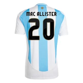 Billige Argentinien Heimtrikot Copa América 2024 mit Aufdruck Mac Allister 20