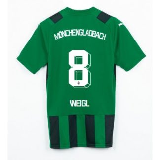 Borussia Monchengladbach Auswärtstrikot 2023-24 grün Kurzarm Julian Weigl 8