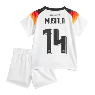 Deutschland Trikot Kinder DFB EM 2024 Heimtrikot Euro 24 weiß Shirt Set Jamal Musiala 14