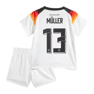 Deutschland Trikot Kinder DFB EM 2024 Heimtrikot Euro 24 weiß Shirt Set Thomas Muller 13