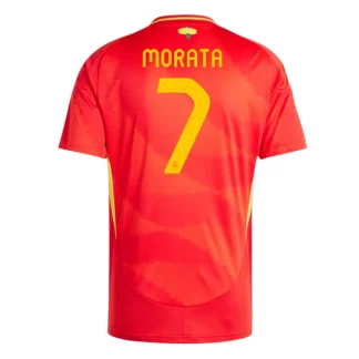 Fussball Trikot Spanien Euro 2024 Heimtrikot EM 24 Rot Alvaro Morata 7