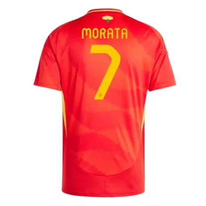 Fussball Trikot Spanien Euro 2024 Heimtrikot EM 24 Rot Alvaro Morata 7