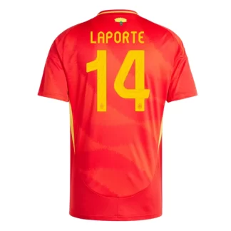 Fussball Trikot Spanien Euro 2024 Heimtrikot EM 24 Rot Aymeric Laporte 14