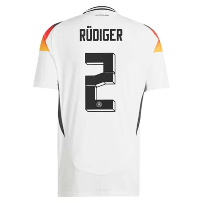 Herren DFB Deutschland EM 2024 Heimtrikot Euro 24 weiß Antonio Rudiger 2