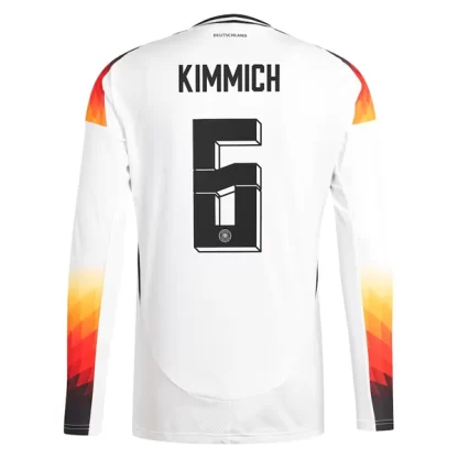 Herren DFB Deutschland EM 2024 Heimtrikot Euro 24 weiß Langarm Joshua Kimmich 6