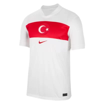 Herren Türkei Euro 2024 Heimtrikot EM 24-25 weiß Kurzarm